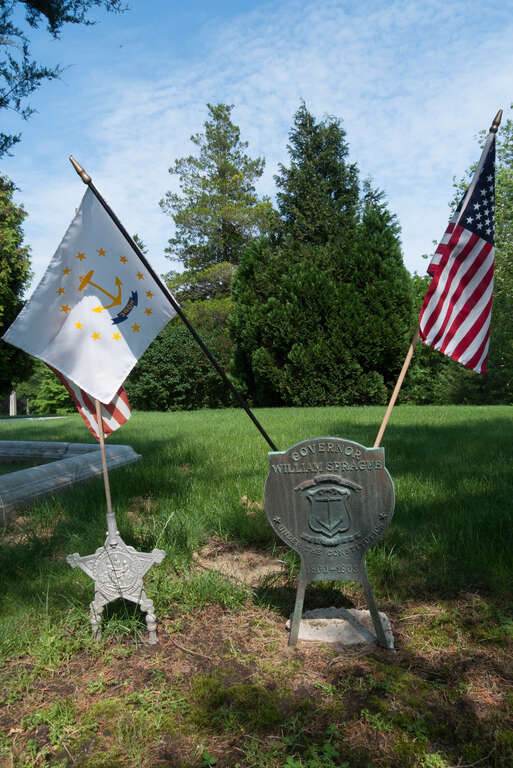 Governor William Sprague grave, Swan Point Cemetery