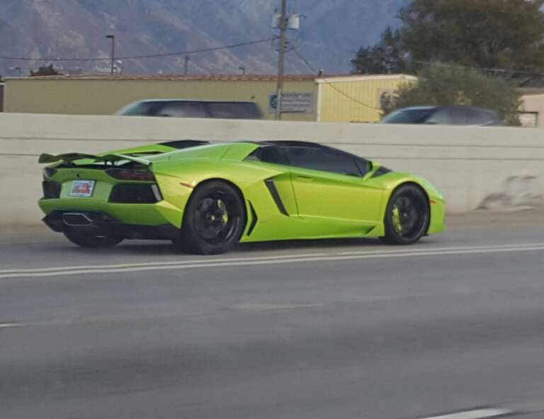 green Lamborghini