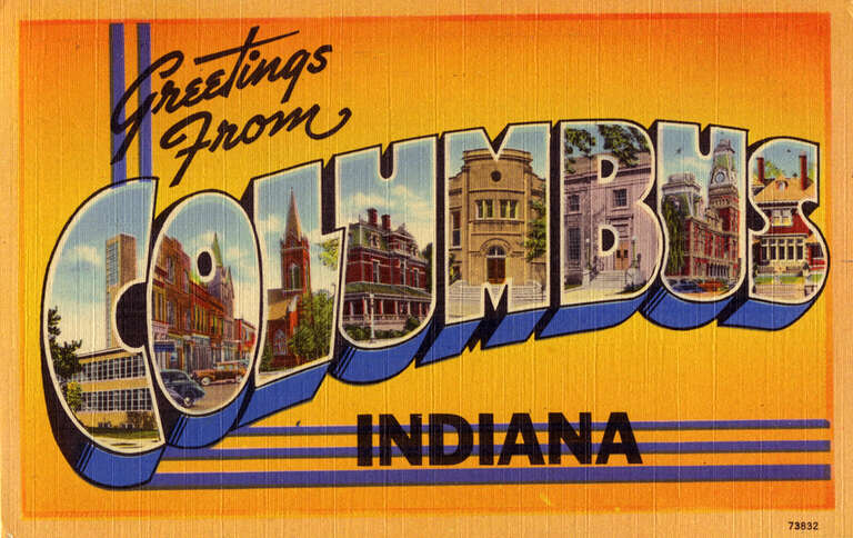 Production Date: Circa 1945
Source Type: Postcard
Publisher, Printer, Photographer: McQueen News Agency, Tichnor Brothers (#73832)
Postmark: October 14, 1949, Columbus, Indiana
Collection: Steven R. Shook
Tenney and Hilbert Published Market Price in