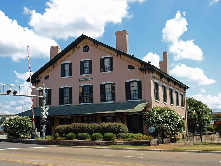Huntsville Depot in Huntsville, Alabama, listed on the National Register of Historic Places.
