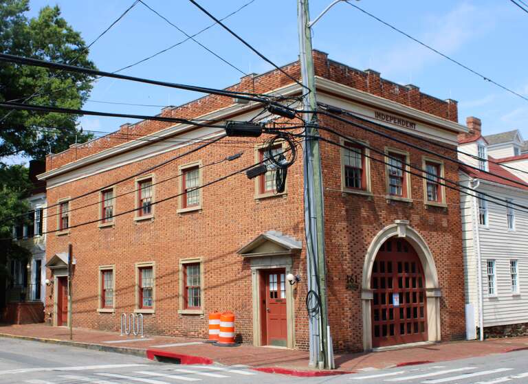 Independent Fire Company No. 2 on Duke of Gloucester Street in Annapolis, Maryland.