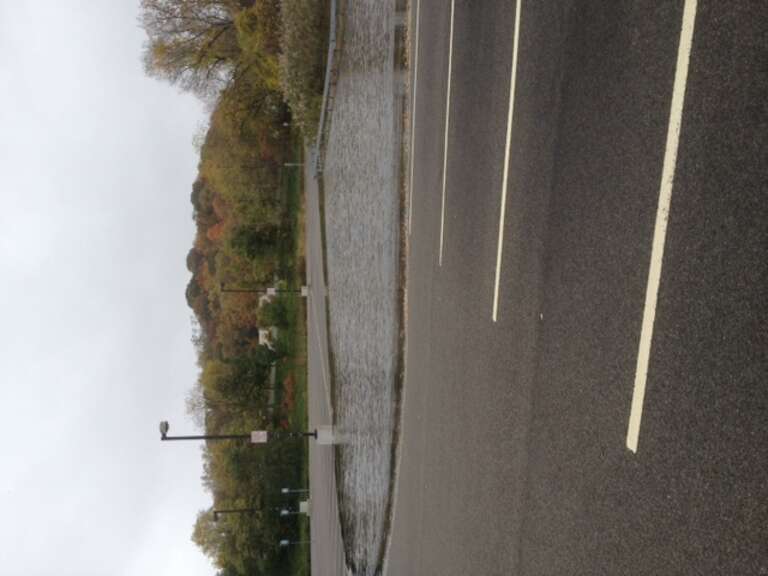 Flooding has been observed at station parking lots on Metro-North Railroad's Hudson Line. At Croton Harmon, 20 spaces out of 200 are flooded. High tide is expected in an hour. No rain yet. 

Photo: MTA Metro-North Railroad / Randall Fleischer.