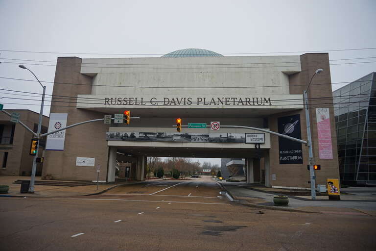 The Russell C. Davis Planetarium in Jackson, Mississippi (United States).