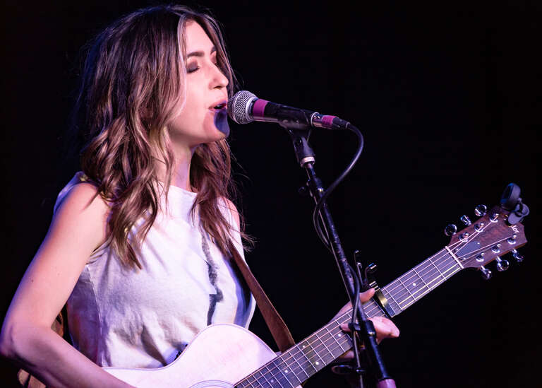 Kate Voegele performing live (with Tyler Hilton) at the Coach House in San Juan Capistrano, Orange County, California, on Sunday, February 18, 2018.