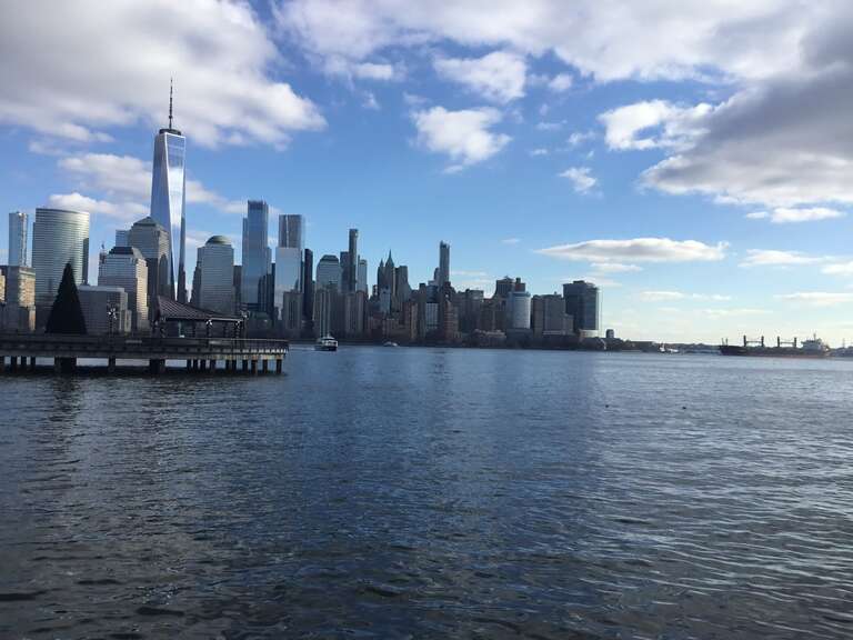 The Manhattan skyline seen from Jersey City