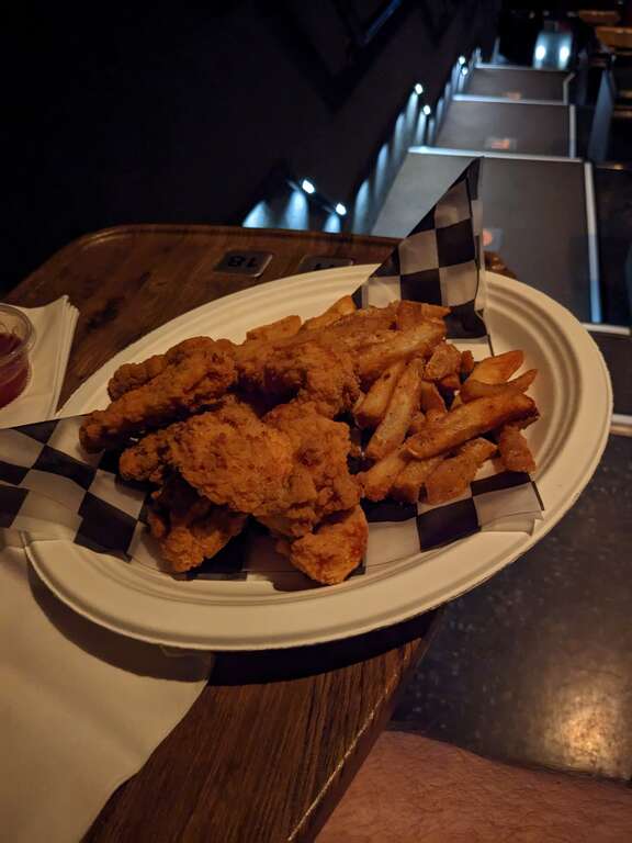 Marcus Theatres Movie Tavern Hulen Mall Chicken Strips and Battered French Fries