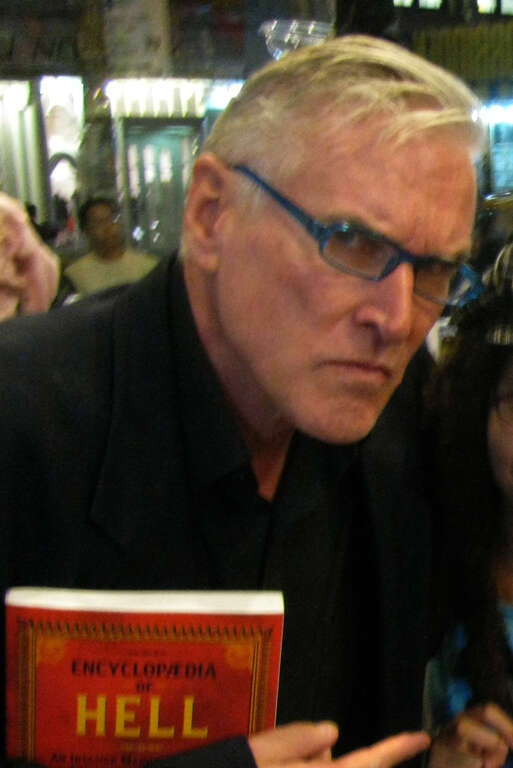 American comedy writer, author, and producer Martin Olson at the Forbidden Planet store.