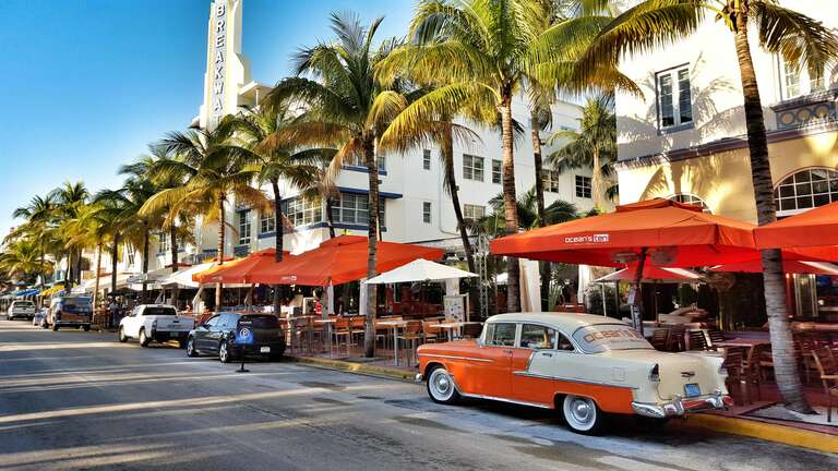 Ocean Drive, Art Deco District, Miami Beach - Florida