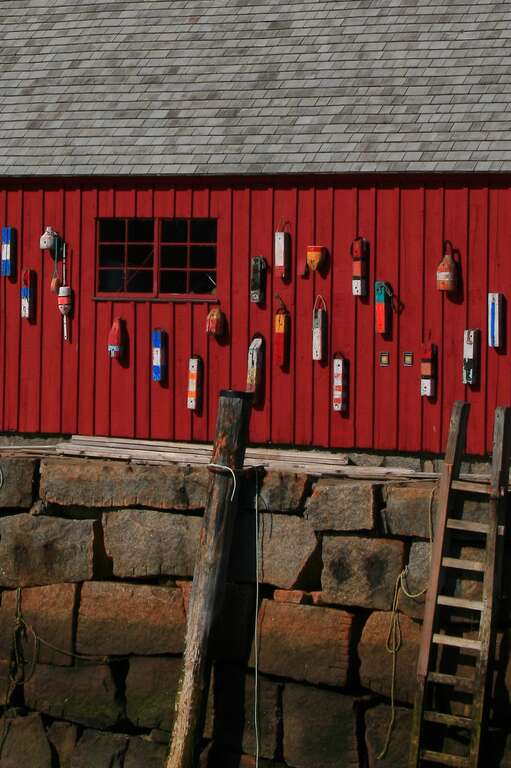 Unedited (cropped only)

On location in Rockport, Massachusetts. Movie set for the Disney movie &quot;The Proposal&quot; supposed to take place in Sitka, Alaska.