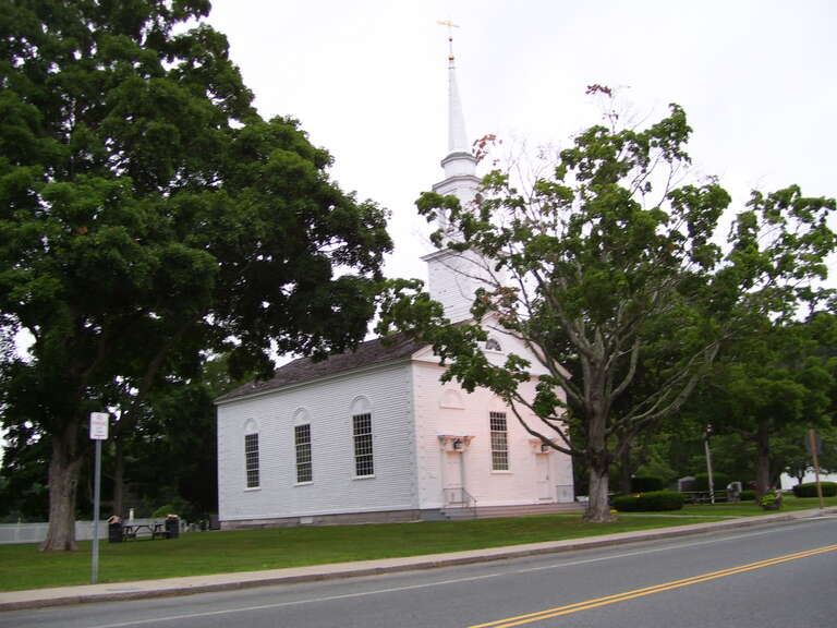 This is my 2008 photo of the Old Congregational Church in Scituate, Rhode Island.