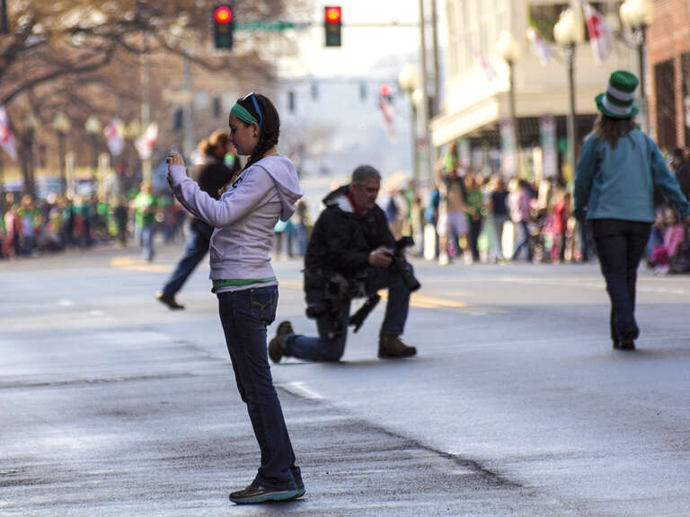 at the Roanoke, Virginia Saint Patrick's Day Parade.