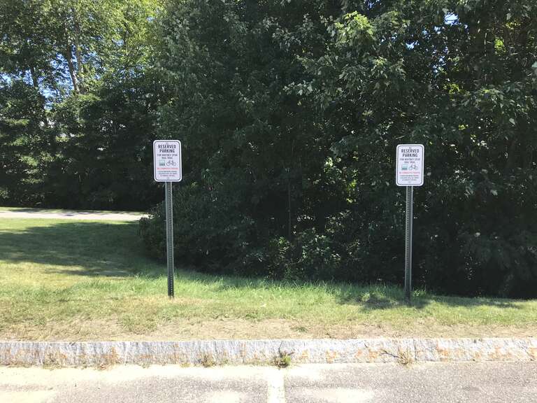 Reserved parking, Whitney Spur Rail Trail, Cohasset Massachusetts