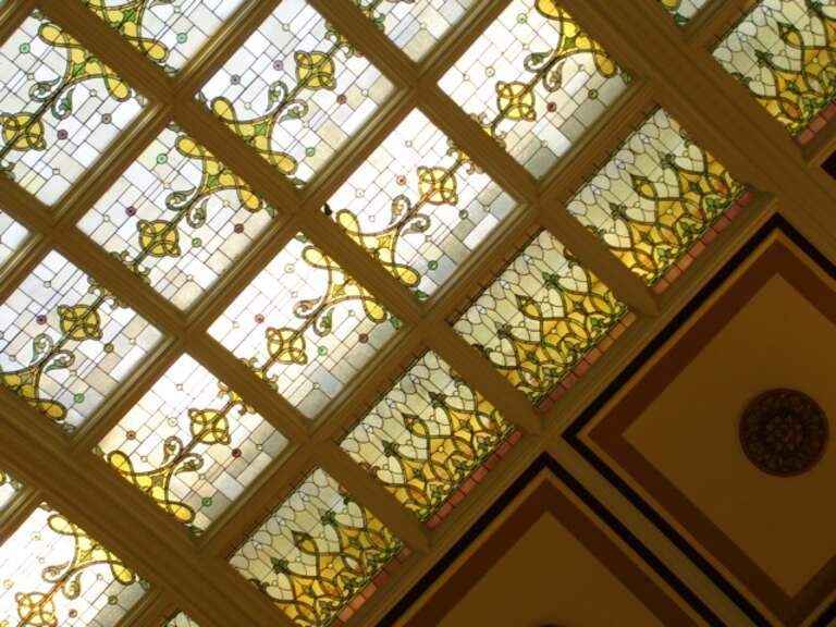 Stained glass (Tiffany) ceiling of Union Station
