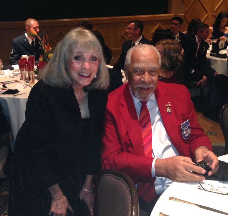 I had the privilege of meeting the last remaining original Tuskegee Airman, David Toliver Sr. at the 944th Fighter Wing Awards Banquet at the Wigwam Resort. I was serving as an Honorary Commander to the 944th Aeromedical Staging Squadron at Luke Air