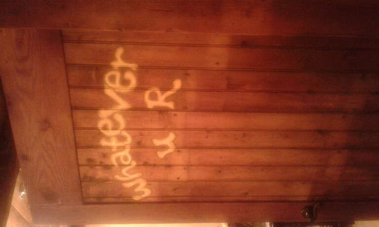 Unisex bathroom in Yellow Deli diner/restaurant in downtown Rutland, Vermont.