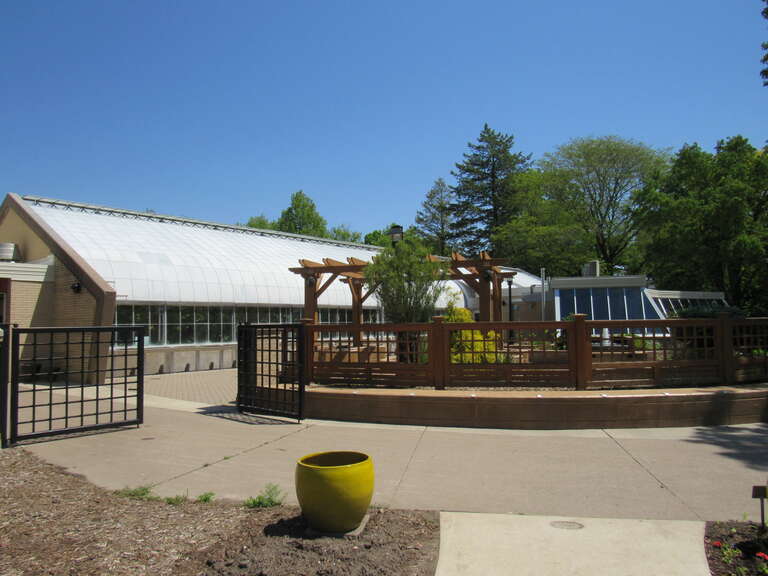 The conservatory at Vander Veer Botanical Park in Davenport, Iowa.