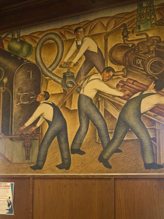 &quot;Agriculture and Industries of Ventura&quot;, murals by Gordon Kenneth Grant, 1938, United States Post Office in Ventura, California (675 E. Santa Clara)