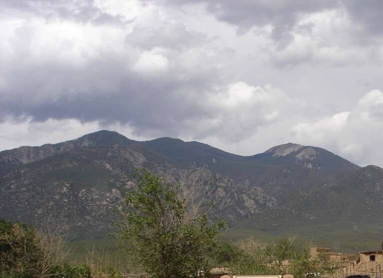 View onto Sangre de Cristo Range