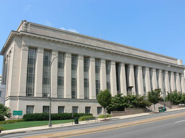 The Virginia Department of Highways Building, now headquarters of the Virginia Department of Transportation, in Richmond, Virginia; on the National Register of Historic Places