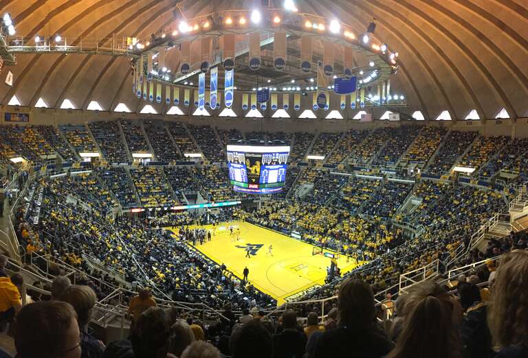 Inside the WVU Coliseum In Morgantown, WV January 28th, 2017.