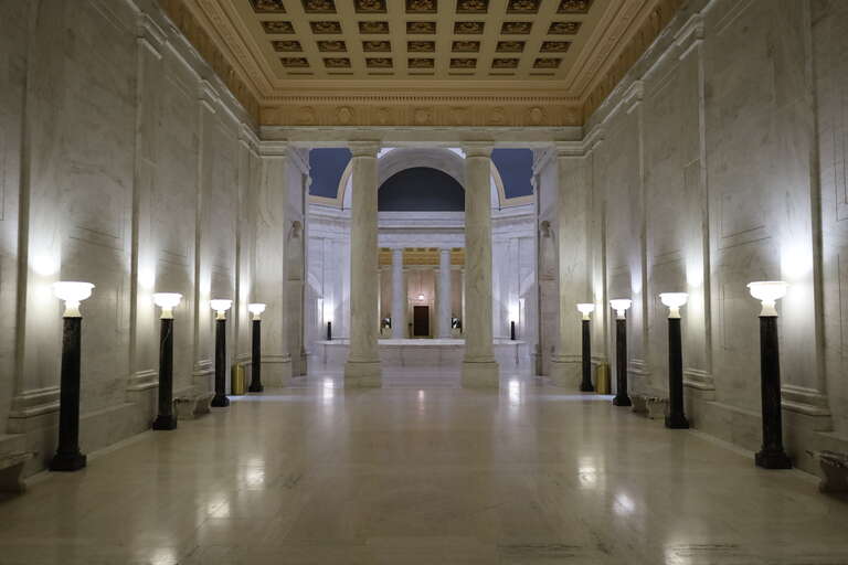 Interior of the West Virginia State Capitol in Charleston, West Virginia in 2021