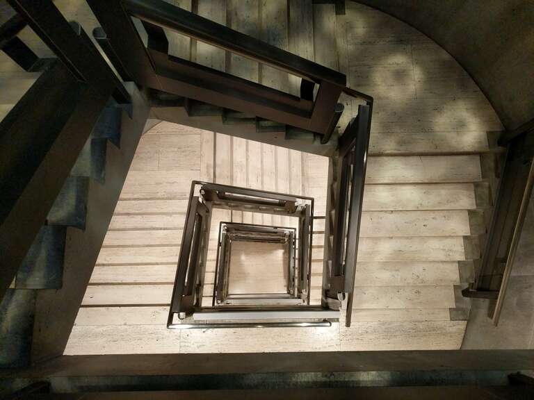 Main stairwell in the Yale Center for British Art