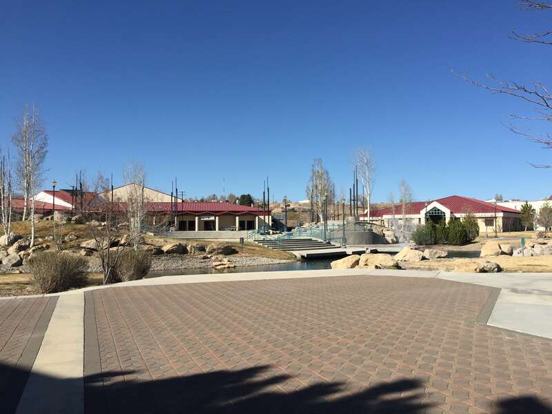 Central open space at Great Basin College in Elko, Nevada