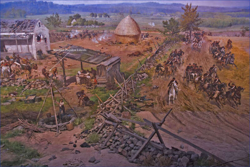 'The Battle of Gettysburg', also known as the Gettysburg Cyclorama, is a cyclorama painting by the French artist Paul Philippoteaux depicting &quot;Pickett's Charge&quot;, the climactic Confederate attack on the Union forces on Cemetery Ridge during the Battle