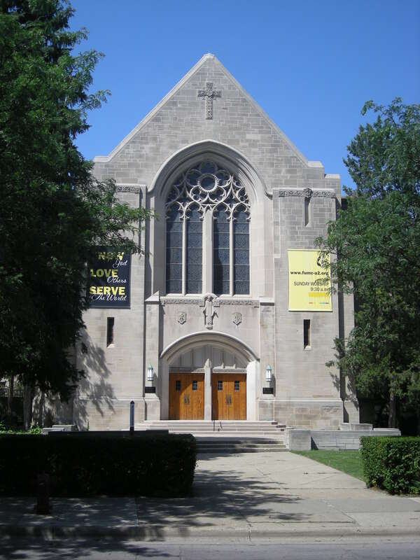First United Methodist Church in Ann Arbor, Michigan (United States).
