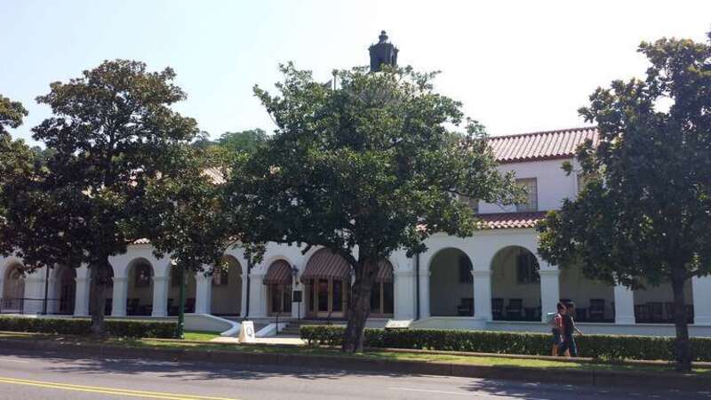 Quapaw Bathhouse on Bathhouse Row in Hot Springs, AR