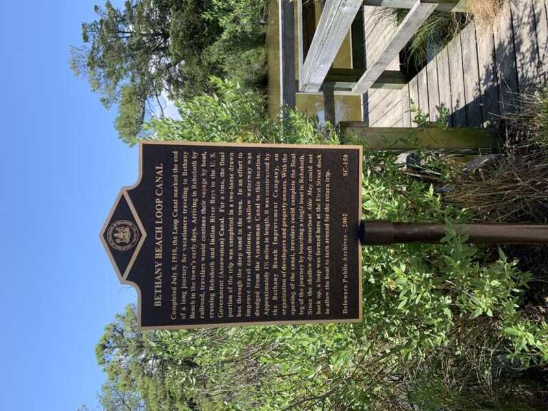 Bethany Beach Loop Canal Commemorative Plaque