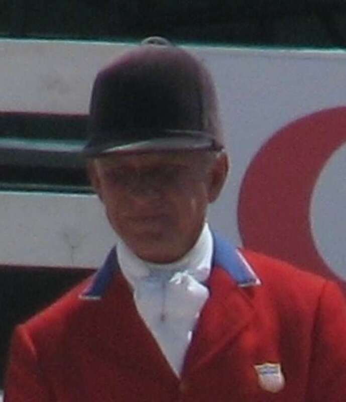 Rolex Kentucky Three Day Event (CCI 4*) 2009, presentation ceremony, Bruce Davidson Sr. with Cruise Lion