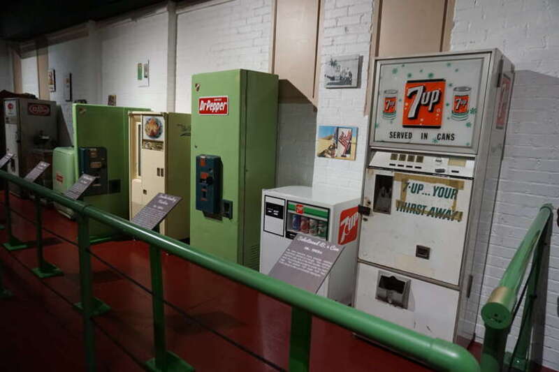 Vending machines at the Dr Pepper Museum in Waco, Texas (United States).