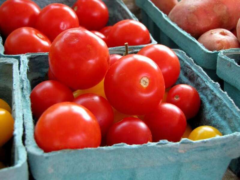 Fruits and vegetables for sale on August 5, 2012 at Eastern Market in Washington DC.
More at The Schumin Web:
&amp;lt;a href=&quot;https://www.schuminweb.com/photography/fruit-stands/&quot; rel=&quot;noreferrer