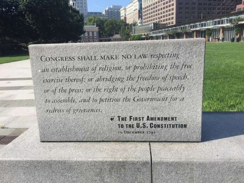 First Amendment to the U.S. Constitution in Philadelphia