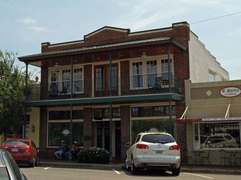The Gaston Building in Fairhope, Alabama; listed on the National Register of Historic Places