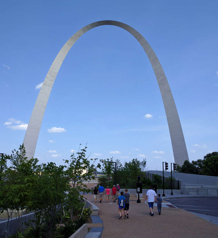 The Gateway Arch in St. Louis, Missouri