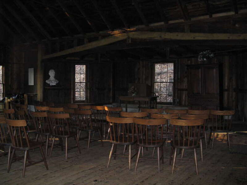Inside the Concord School of Philosophy, Concord Massachusetts