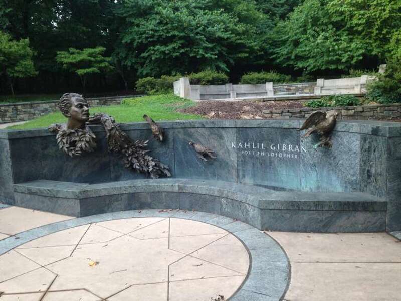 Kahlil Gibran memorial on Massachusetts Avenue, Washington, DC
