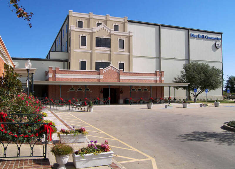 The modern Blue Bell Creameries factory located in Brenham, Texas, United States.