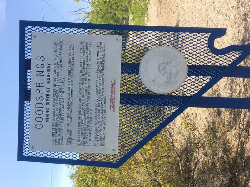 Nevada State Historic Marker No. 102, Goodsprings