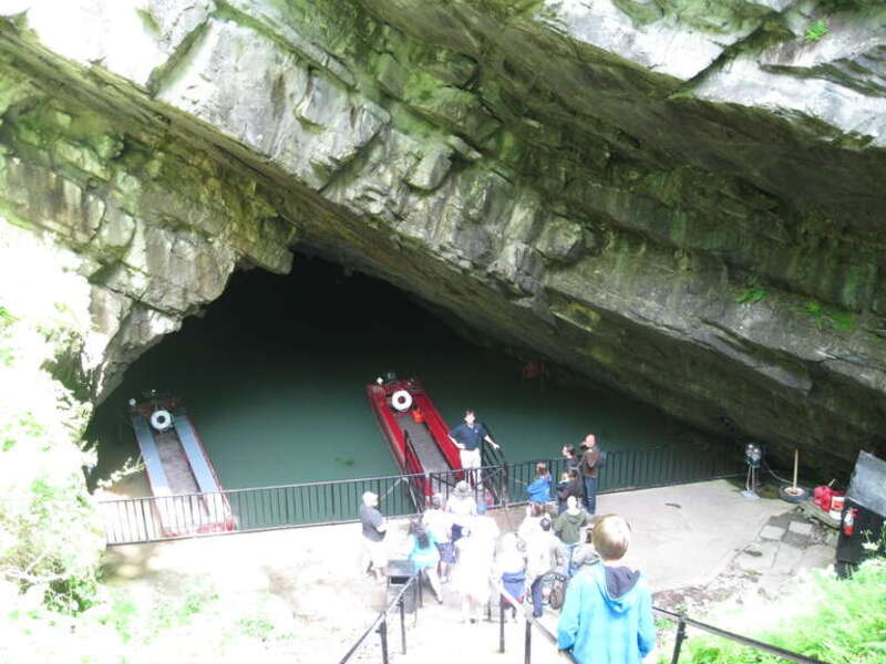 Entrance to Penn's Cave and Hotel in Gregg Township, Centre County, Pennsylvania, USA