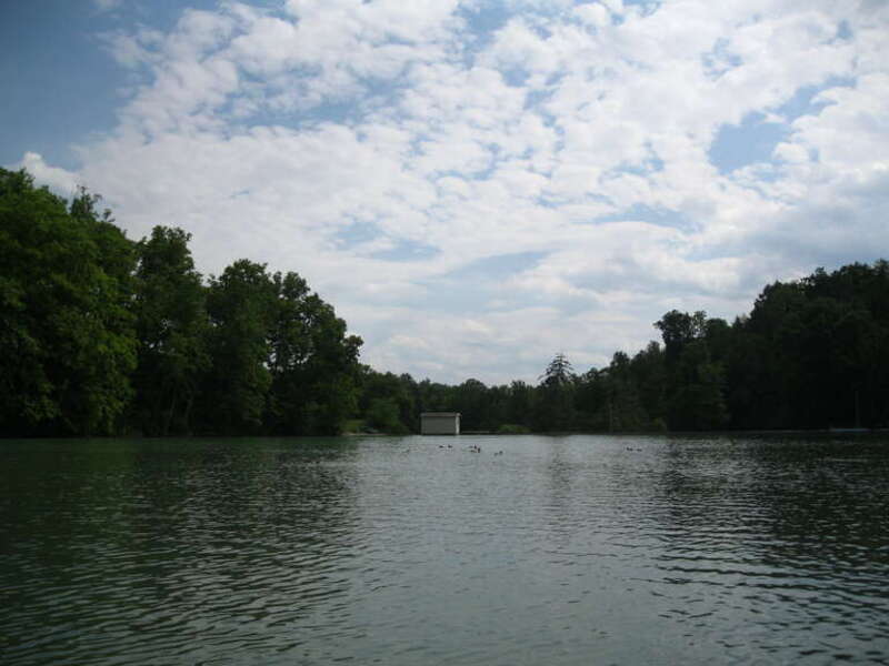 Lake at Penn's Cave and Hotel in Gregg Township, Centre County, Pennsylvania, USA