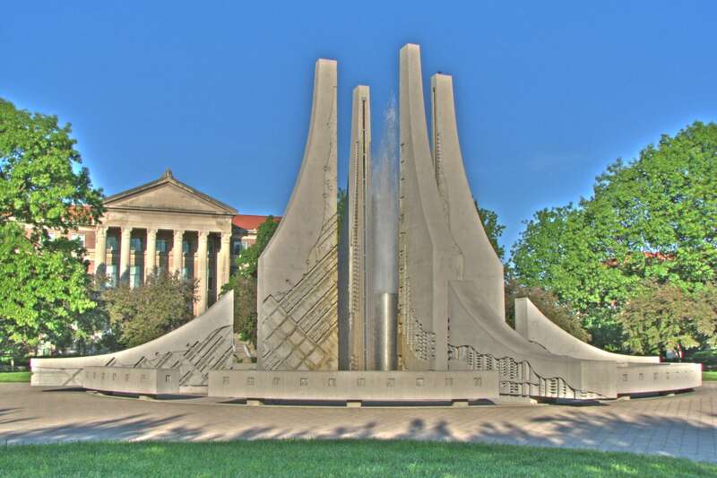 Purdue University Engineering Mall Fountain
