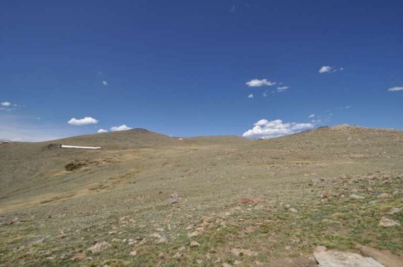 View of the tundra near the Forest Canyon Overlook of the Trail Ridge Road of Rocky Mountain National Park near Estes Park, Colorado.  This area is the general location of the historic Beatrice Willard Alpine Tundra Research Plots.