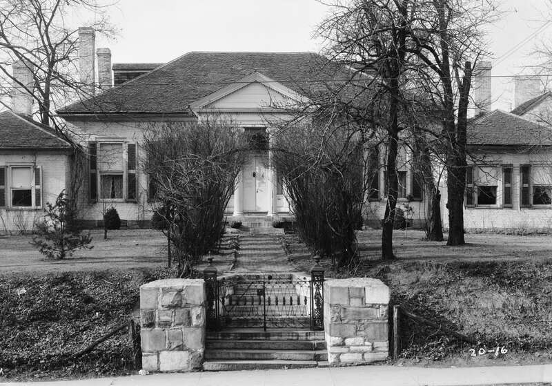 Front of Rose Hill, located at 461 N. Limestone Street in Lexington, Kentucky, United States.  Built in 1812, it is listed on the National Register of Historic Places, and it is part of a Register-listed historic district, the Northeast Residential