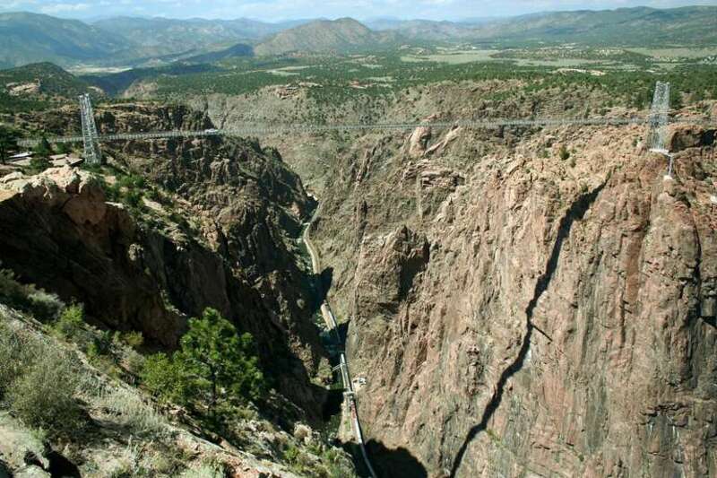 The Royal Gorge Bridge is a suspension bridge near Cañon City (Colorado, United States) over the Arkansas River