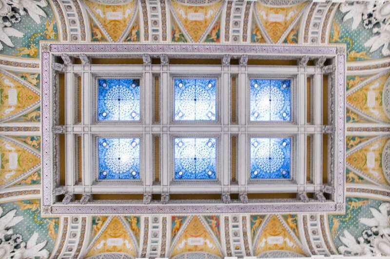 Library of Congress building ceiling