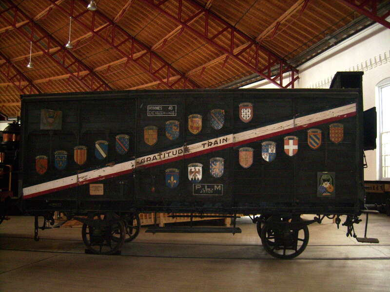 Wagon from French Gratitude Train - in thanks for US aid after WW1