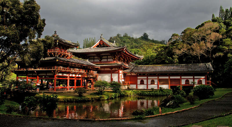 The Byodo-In Temple
Located at the foot of the 2,000 foot Koʻolau Mountains in the Valley of the Temples in Oʻahu's Kaneohe Region sits the beautiful Byodo-In Temple.
While always a popular stop for visitors who seek locations off the beaten track,